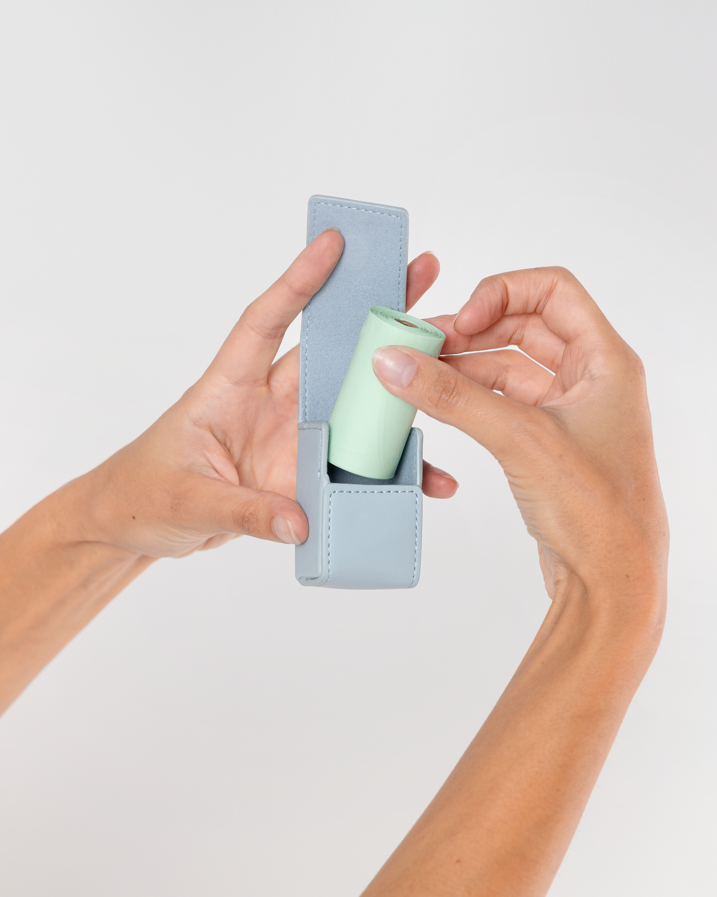 Pearl Blue Poop Bag Holder